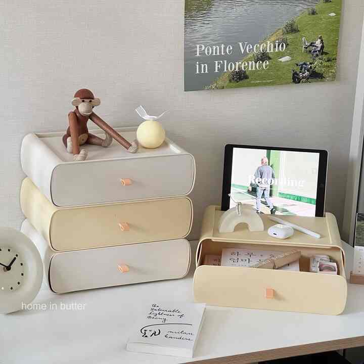 デスクオーガナイザー ミニ 引き出し［2色・2サイズ］