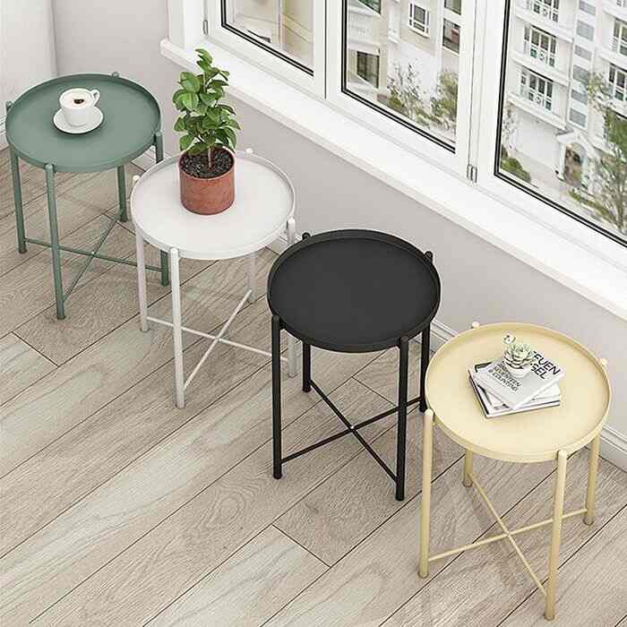 MINU 1段 スチール サイドテーブル［4色］