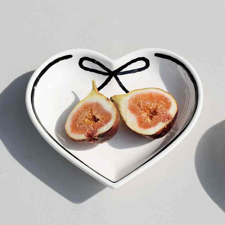 ドローイング リボンハート プレート M