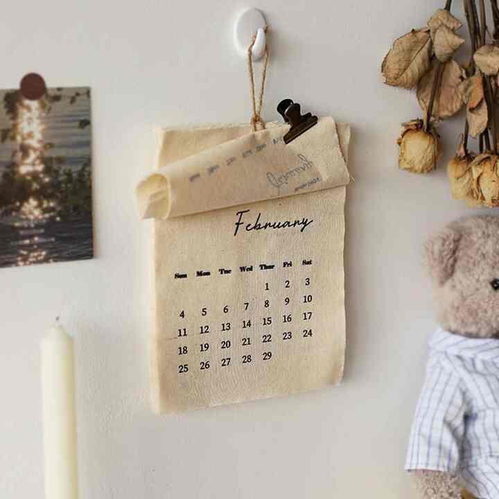 2025年 ファブリック カレンダー