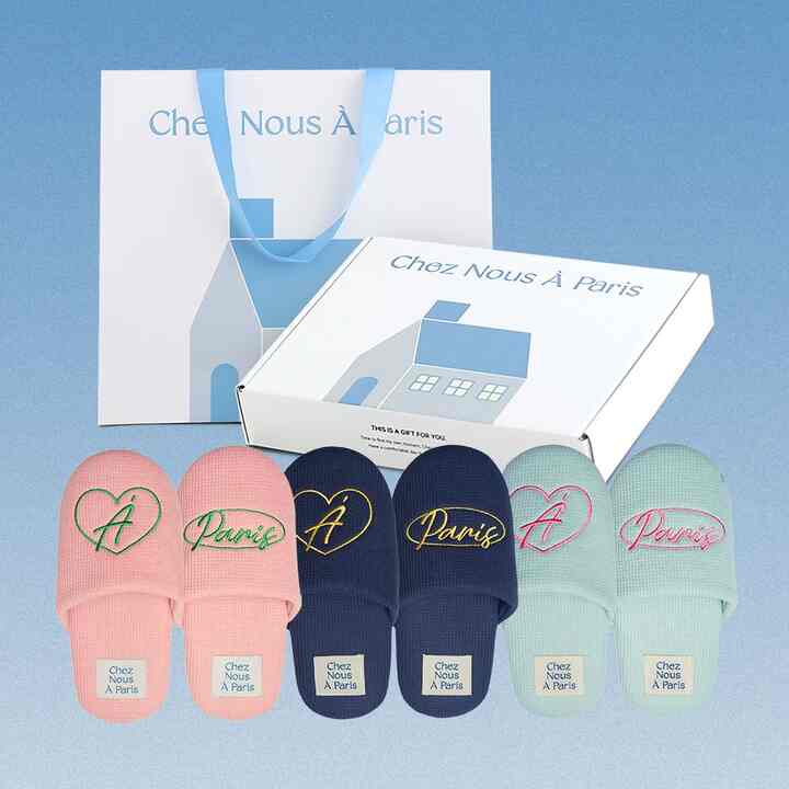 A Paris ルームシューズ 2足セット［3色・2サイズ］