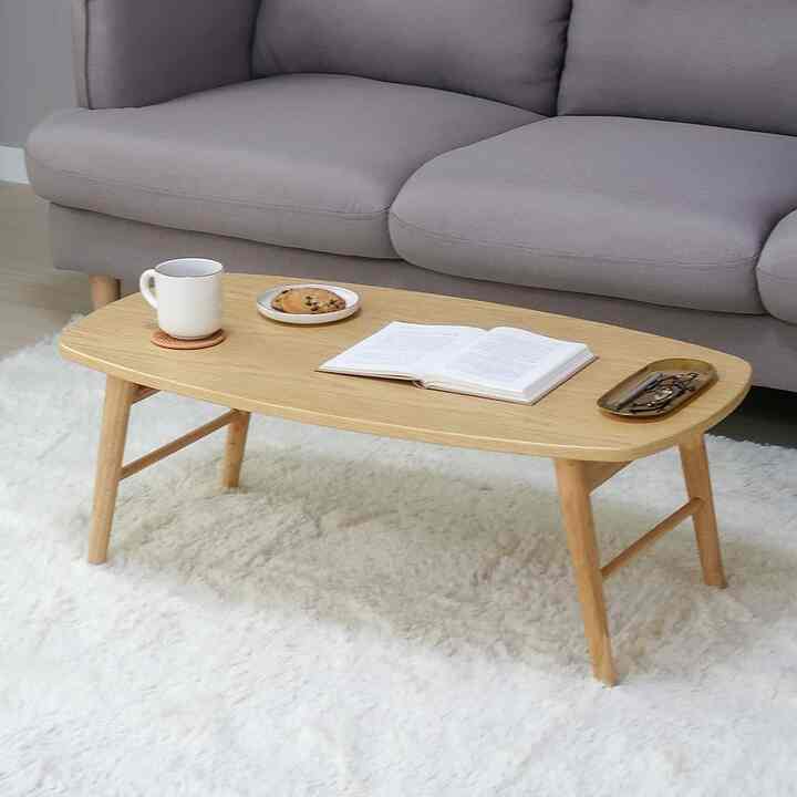 WASABI 折りたたみ ローテーブル 90cm ナチュラル