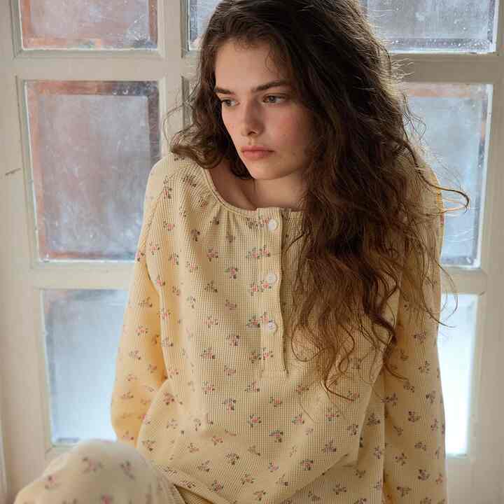 レイジ パジャマ セット クリームフラワー