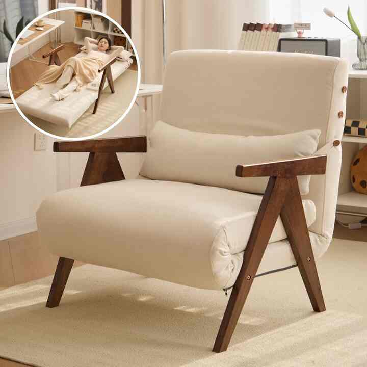 Anna 折りたたみ ソファベッド 1人掛け［2サイズ］