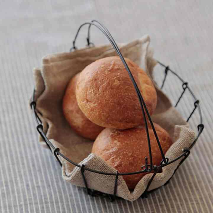 Oval スチール ブラック バスケット