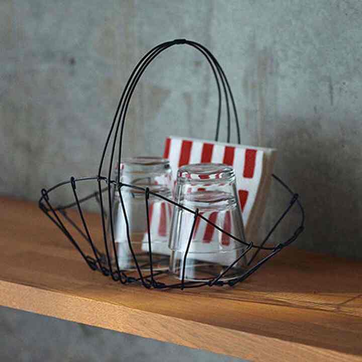 Gathering スチール ブラック バスケット