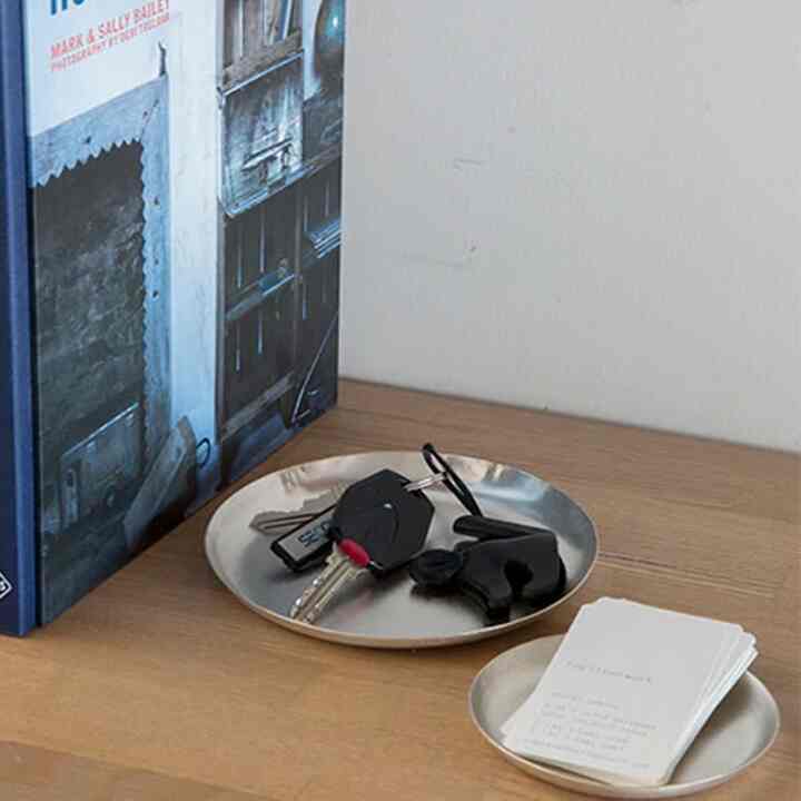 シルバー ラウンド アクセサリートレイ［2サイズ］