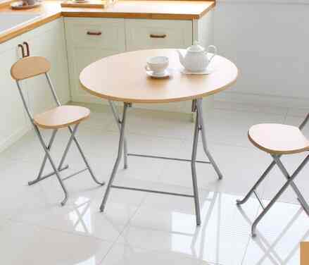 折りたたみ 円形 テーブル［8色・2サイズ］