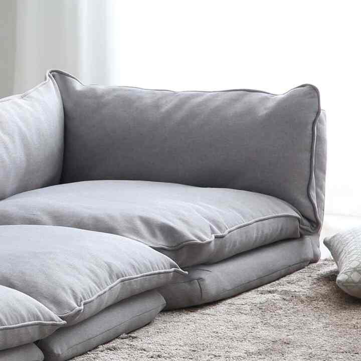 Winnie コーナー ローソファ［2色］