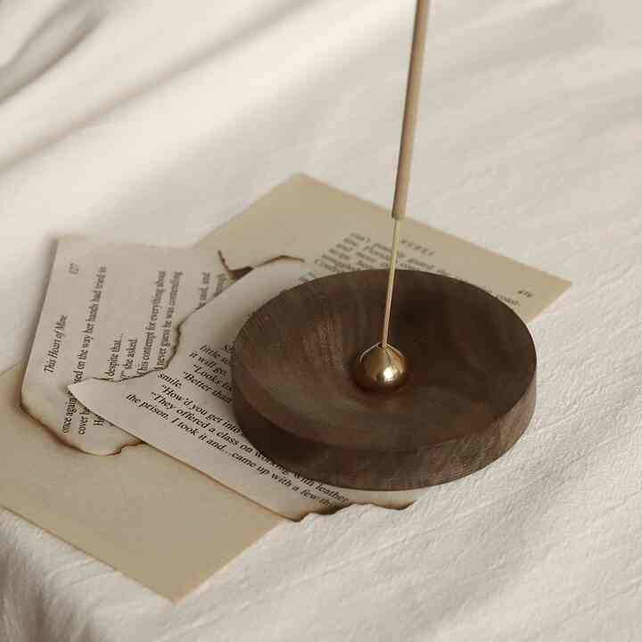 ウッド インセンスホルダー ラウンド