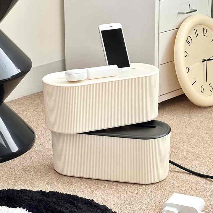 バター テンバーボード ケーブルボックス［2色］