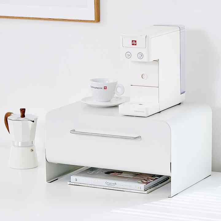 MUDITA Be White ワイド スチール 収納ボックス 43cm