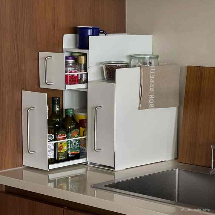 3段 隙間収納 スチール 収納ラック