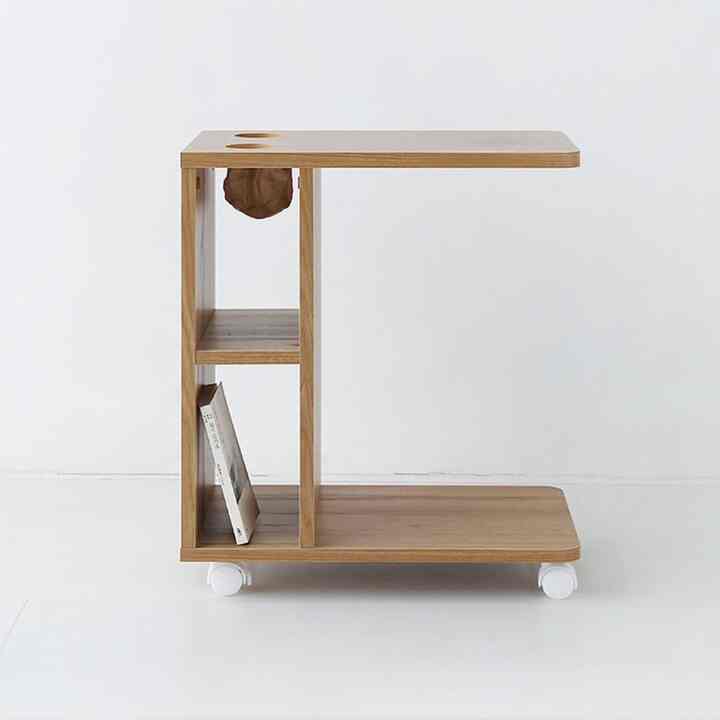 POLABO サイドテーブル キャスター付き［3色］