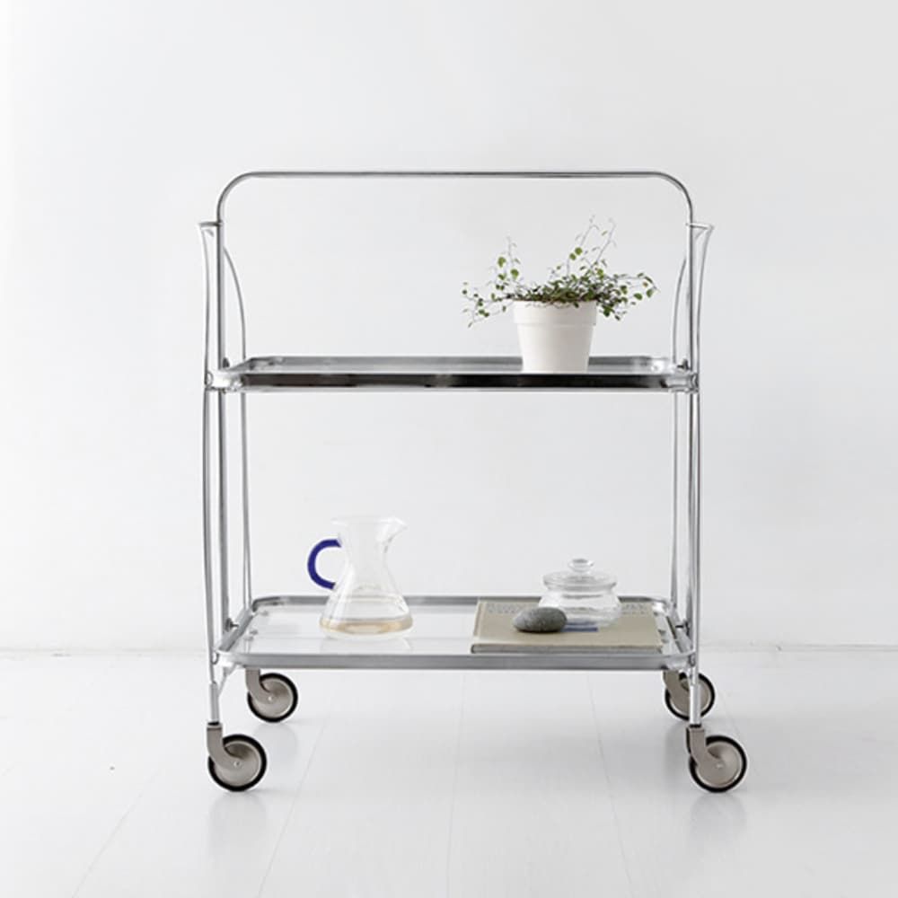 IKEA JÄRLÅSA イェルローサ ソファサイドテーブル キャスター付き［2色