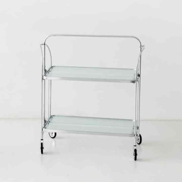 SIMPLIE クリア キャスター付きワゴン ウェーブ 基本型