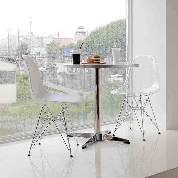 CROVER 円形 テーブル ホワイト［3サイズ］