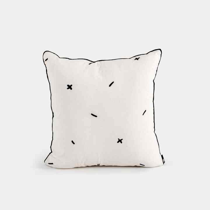 刺繡入り クッション［3色］