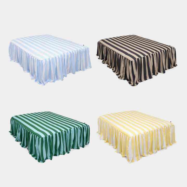 ボールド ストライプ ベッドスカート［4色・3サイズ］