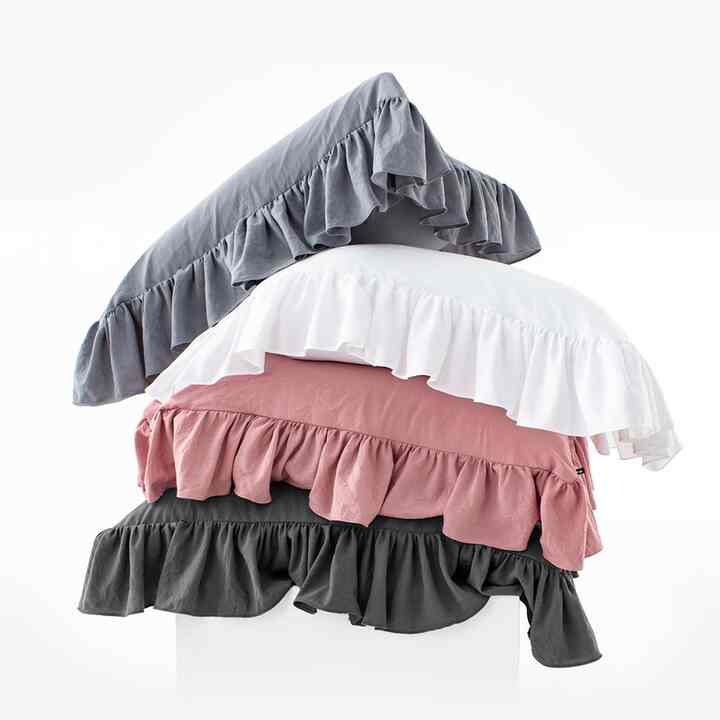 フリル 枕カバー［4色］