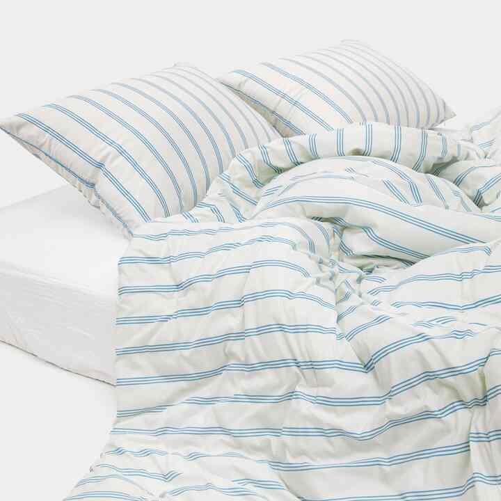シン ストライプ カバーのいらない布団［5色・3サイズ］