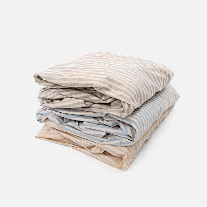 ベーシック ストライプ ボックスシーツ［3色・3サイズ］