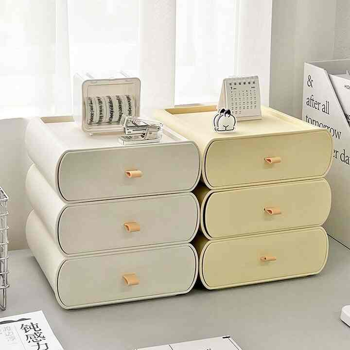 デスクオーガナイザー 引き出しタイプ［2色・2サイズ］