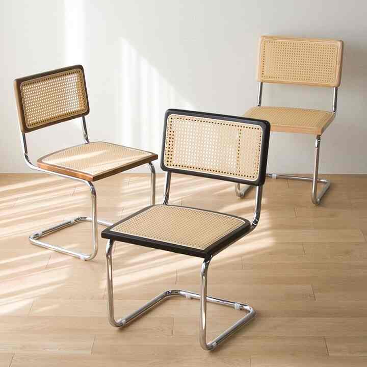 CESCA ラタン サイドチェア 2脚セット［3色］