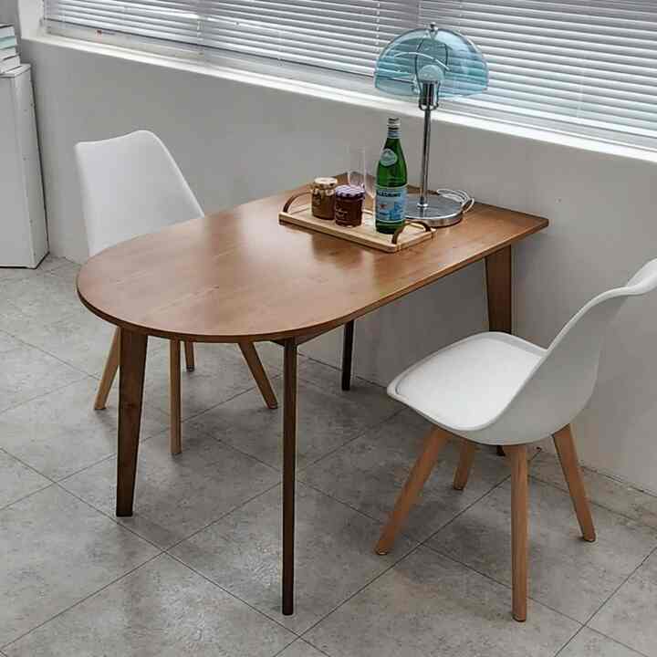 MILI 半楕円 ウッド テーブル［3色・3サイズ］