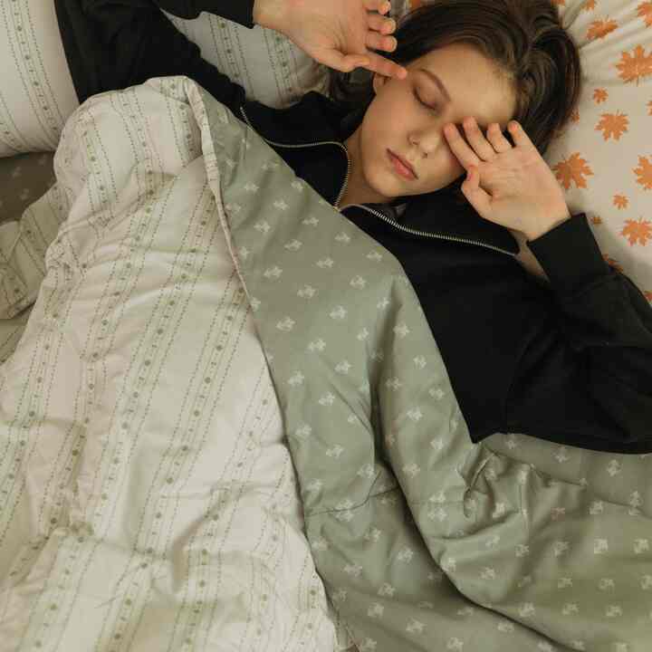 フレール 布団カバー グリーン［3サイズ］