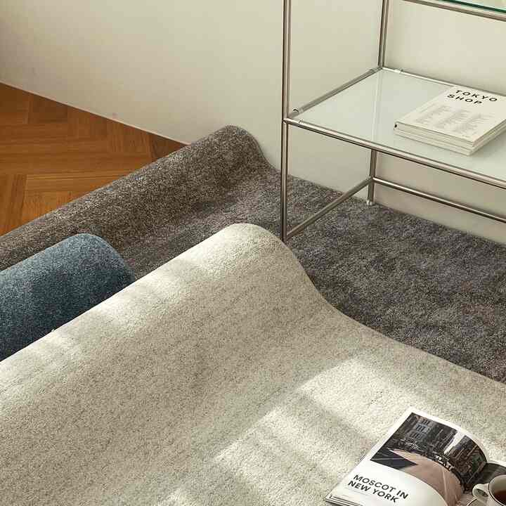 SANDORA ツートーン ラグ［3色・2サイズ］