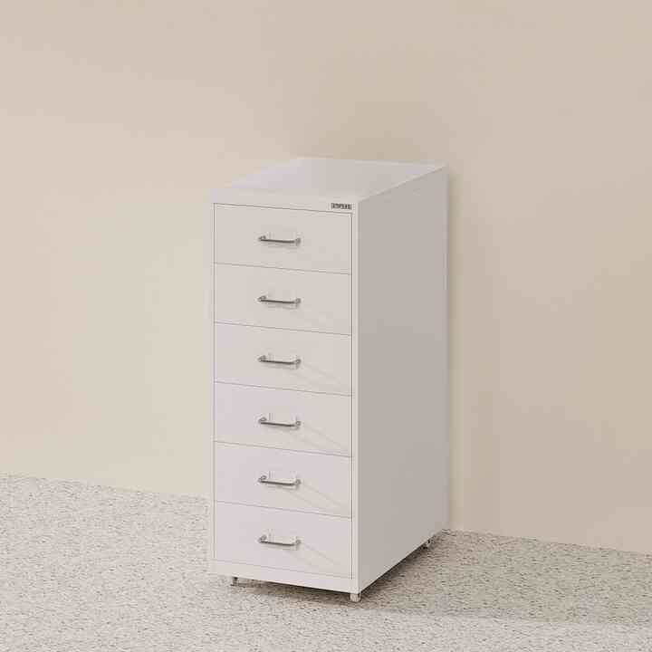 スチール チェスト 6段 ホワイト