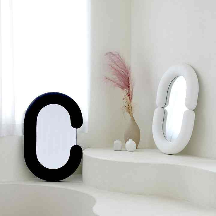 ALLOON&ECLE mini ファブリック ウォールミラー［2色・2種］