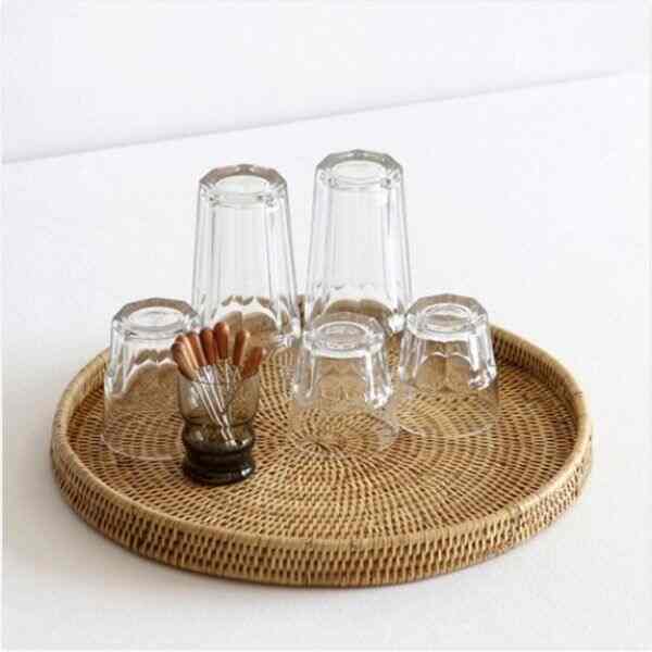 nay ラタン ラウンド トレイ