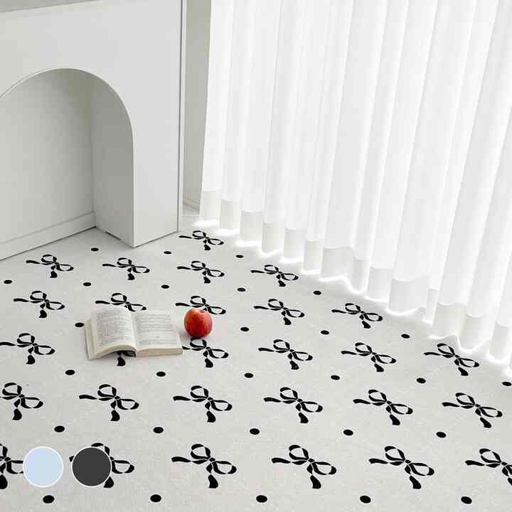 French ribbon ラグ［2色・4サイズ］