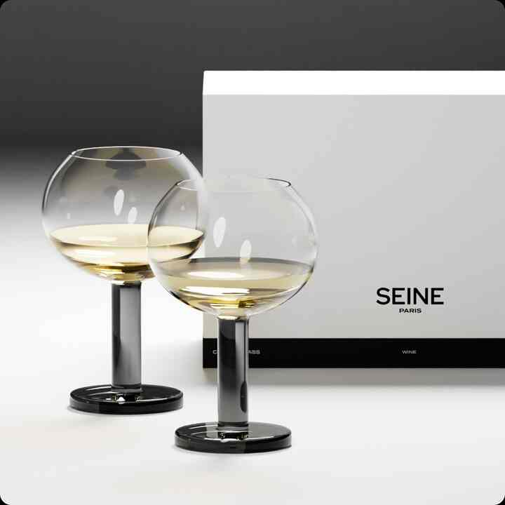 クリスタル ワイングラス 2点セット