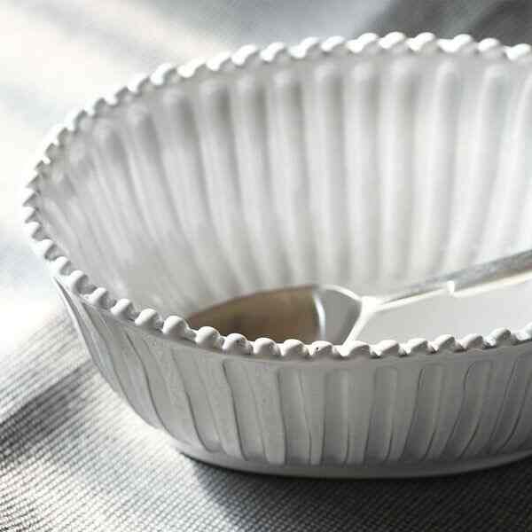 INCANTO ストライプ オーバルボウル 21cm