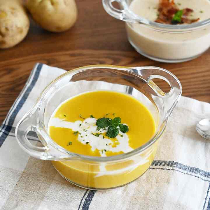 ペント 持ち手付き ガラス ボウル 500ml