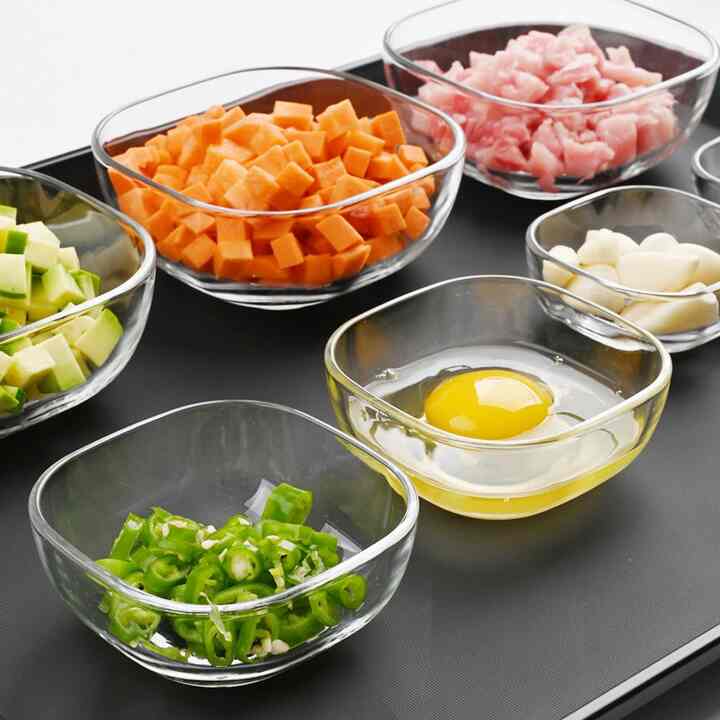 四角 ガラス ボウル 170ml