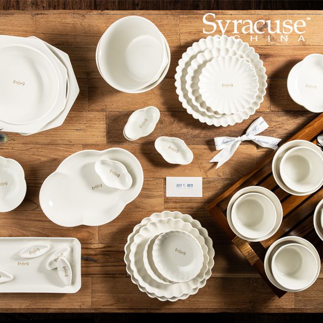 Syracuse Nature Freeze 食器 4人 31点セット ホワイト 陶磁器