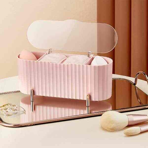 3つ仕切り 収納ボックス［2色］