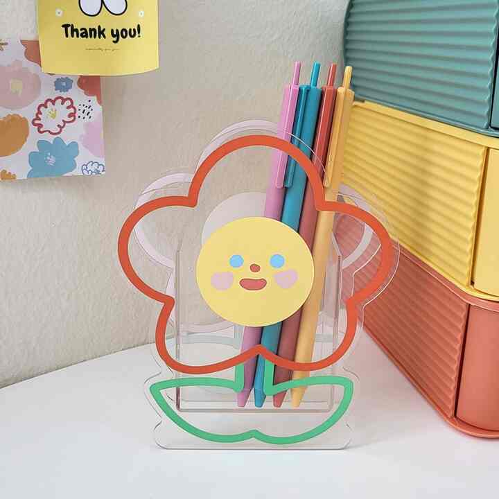アクリル フラワー ペンスタンド