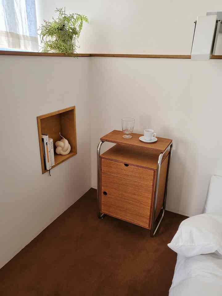 ウッド キャビネット［2色］