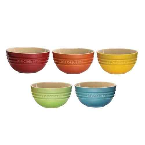 レインボー ライスボウル 12cm 5点セット