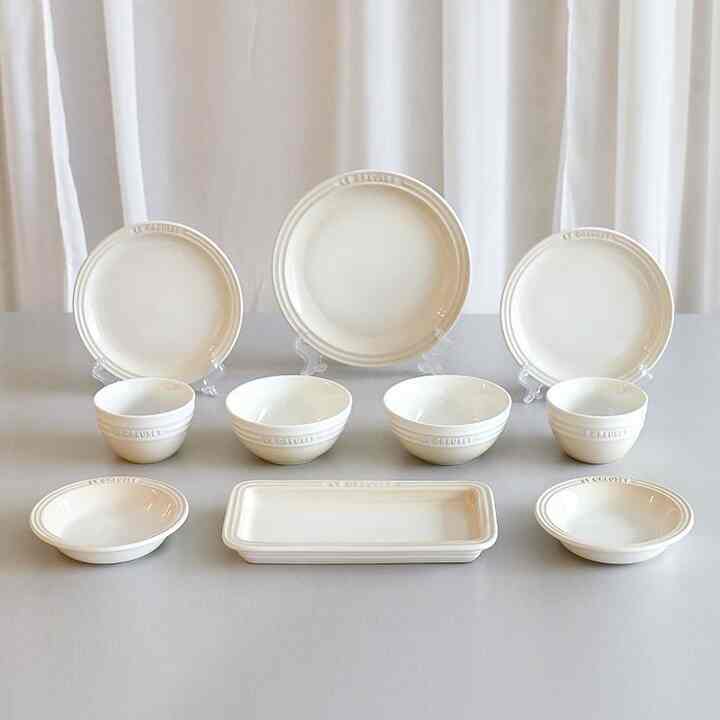 ストーンウェア 食器 2人 10点セット ホワイトメレンゲ