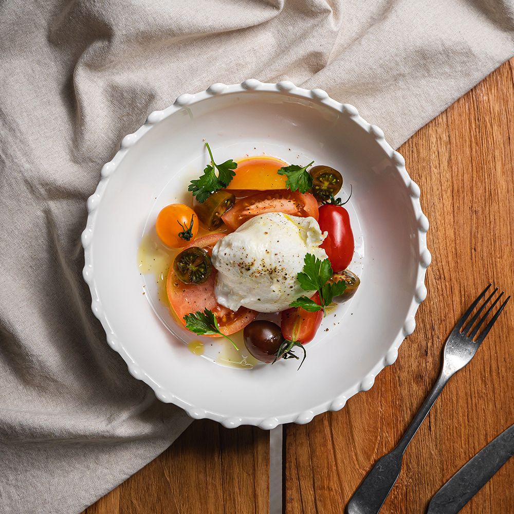 Royal Adderley Snow サラダボウル ホワイト 陶磁器・セラミック 円形