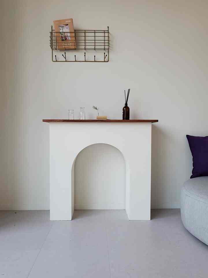 ウッド天板 マントルピース