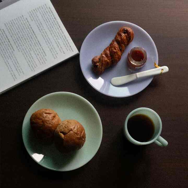 Basic ミルクガラス プレート［2色］