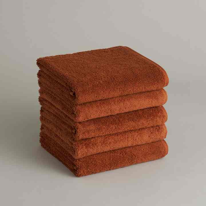 フェイスタオル アーモンド 5枚