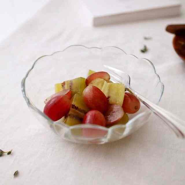 フラワー ガラス ボウル S